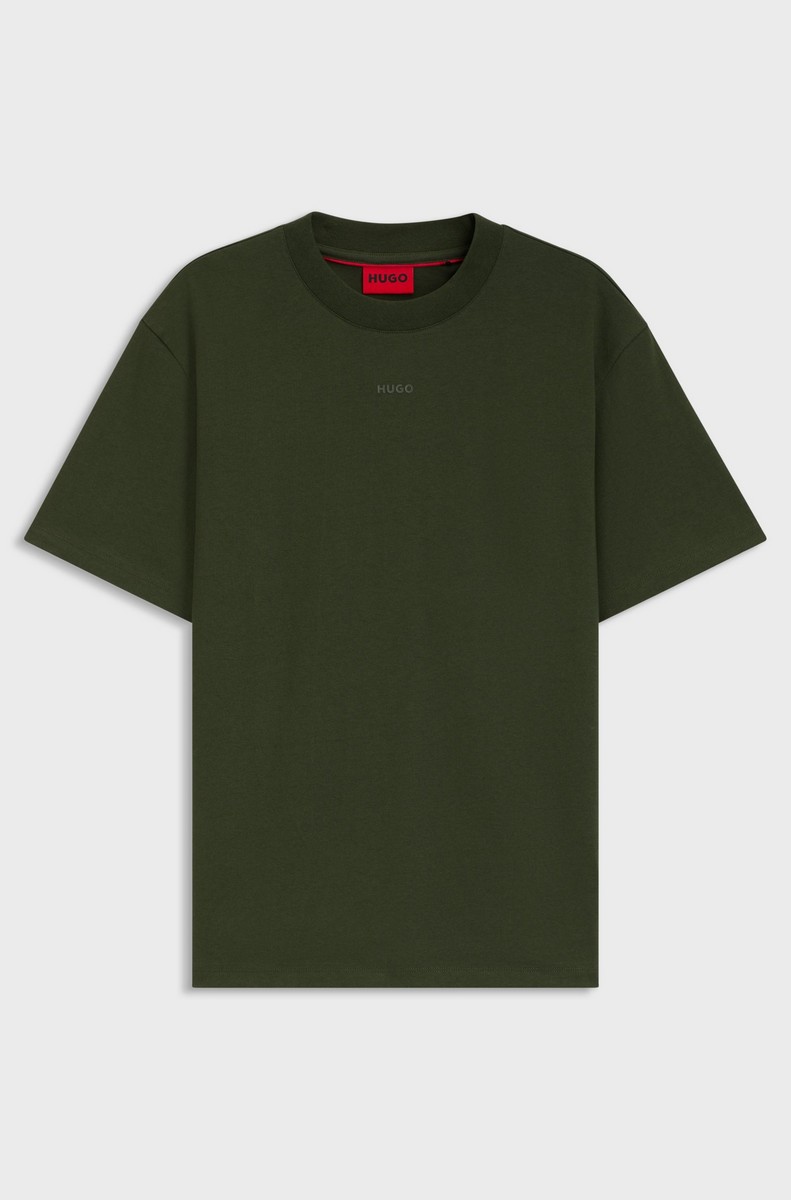 Hugo Ανδρικό T-Shirt από Βαμβακερό Ζέρσεϊ με Τυπωμένο Logo Relaxed Fit φωτογραφία