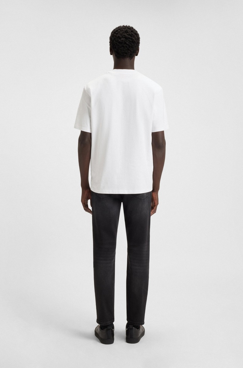 Hugo Ανδρικό T-Shirt από Βαμβακερό Ζέρσεϊ με Τυπωμένο Logo Relaxed Fit φωτογραφία