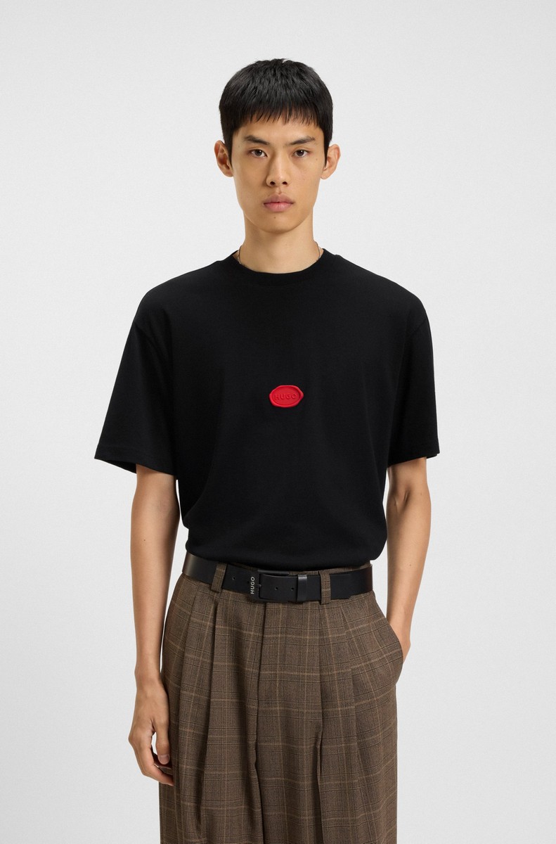 Hugo Hugo Ανδρικό T-shirt Relaxed Fit Βαμβακερό Με Logo