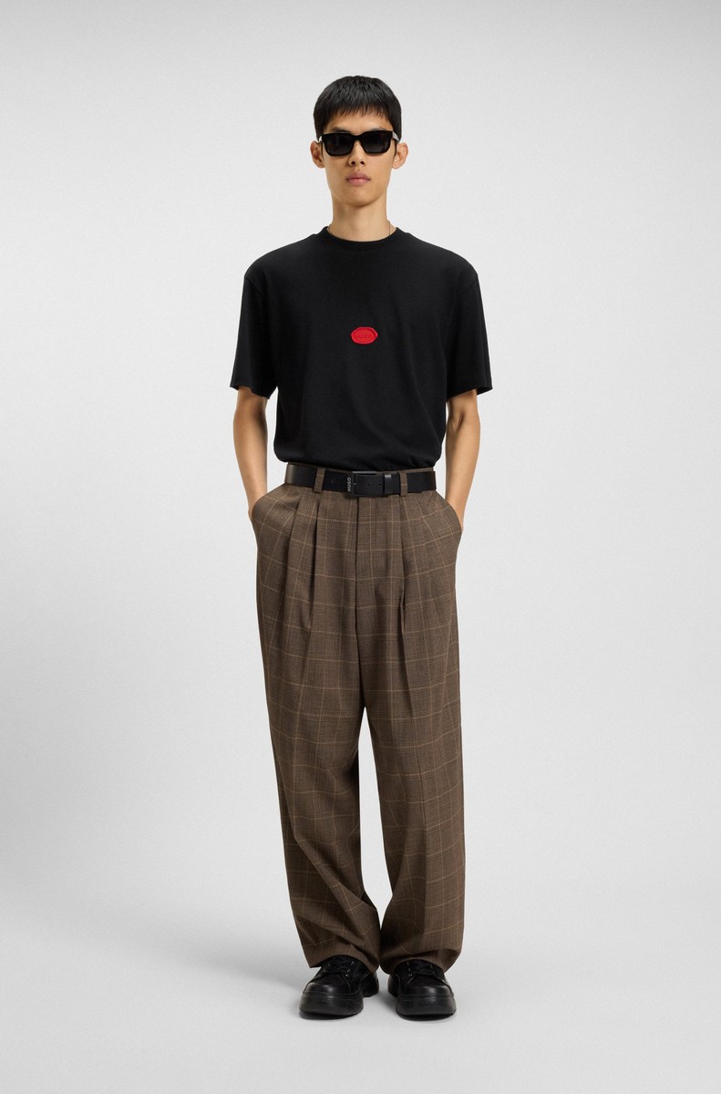 Hugo Ανδρικό T-shirt Relaxed Fit Βαμβακερό Με Logo φωτογραφία