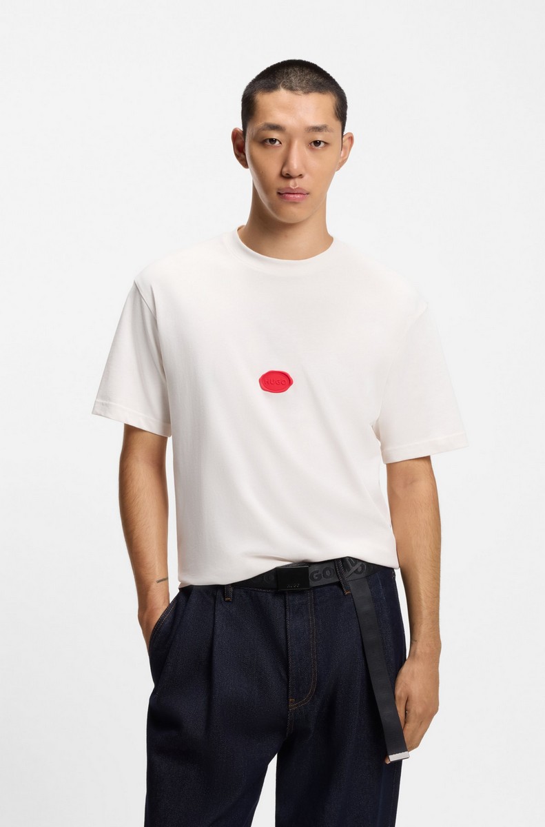 Hugo Hugo Ανδρικό T-shirt Relaxed Fit Βαμβακερό Με Logo