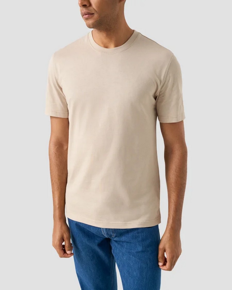 Eton Ανδρικό T-Shirt Βαμβακερό Supima Με Λαιμόκοψη Crew Neck Modern Fit