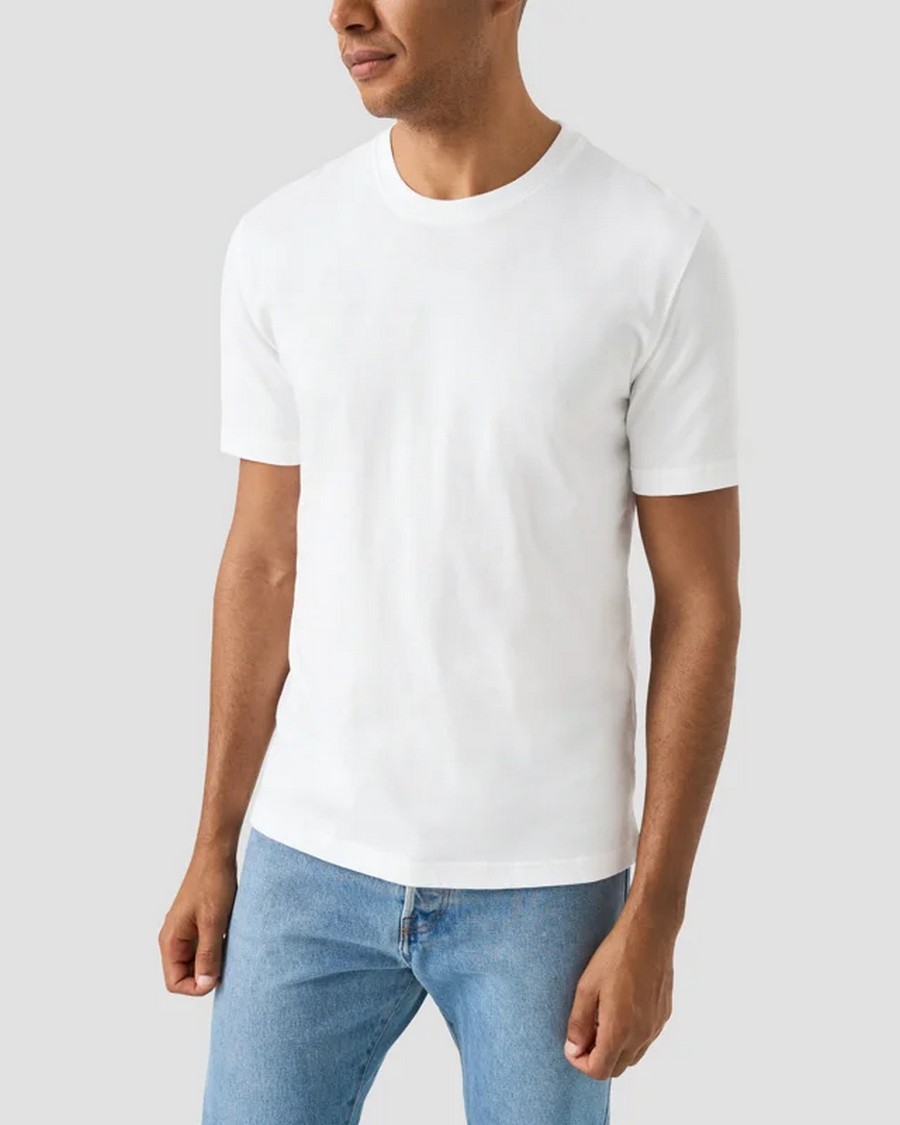 Eton Ανδρικό T-Shirt Βαμβακερό Supima Με Λαιμόκοψη Crew Neck Modern Fit