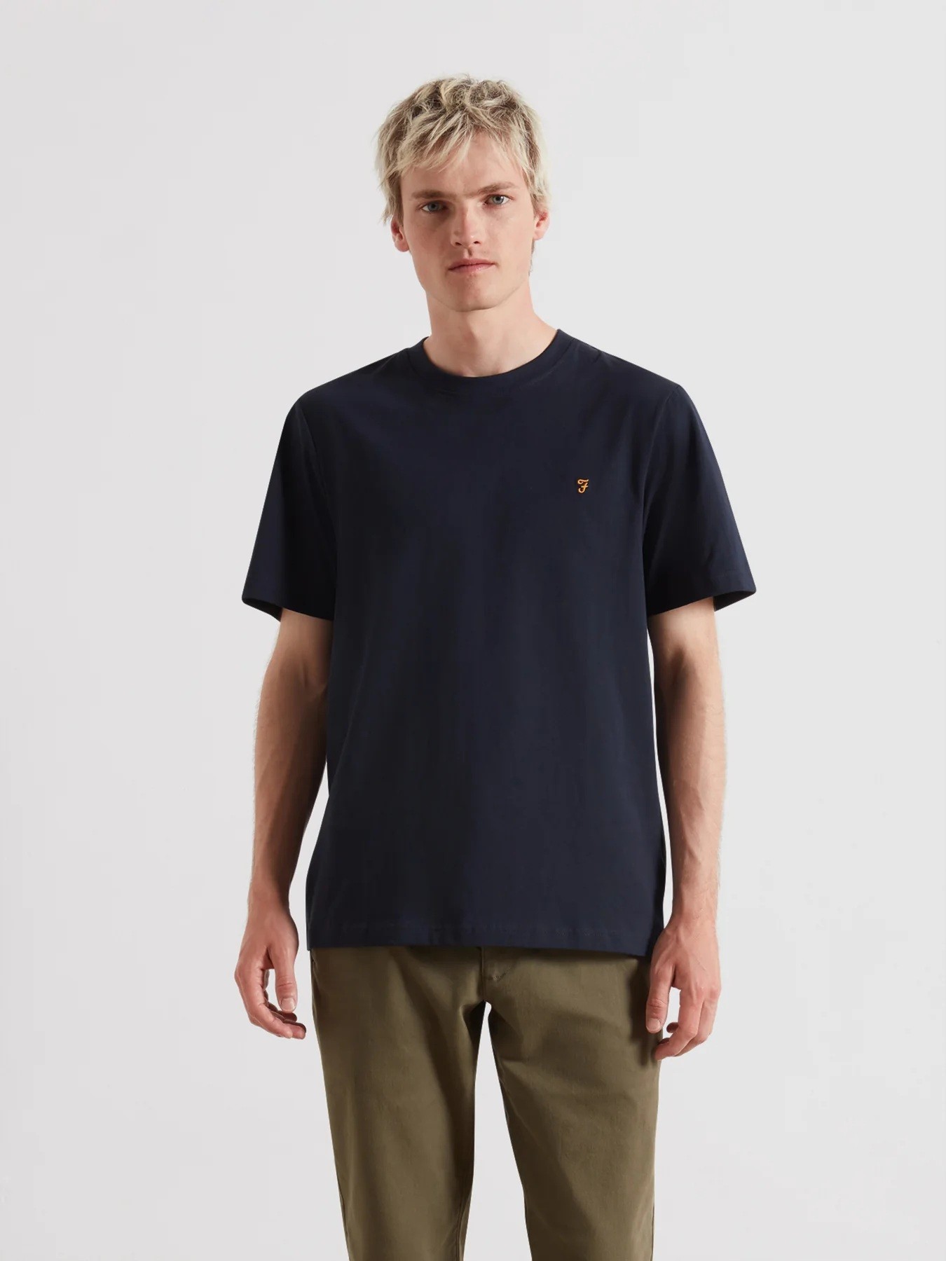 Farah Ανδρικό T-Shirt Από Βιολογικό Βαμβάκι