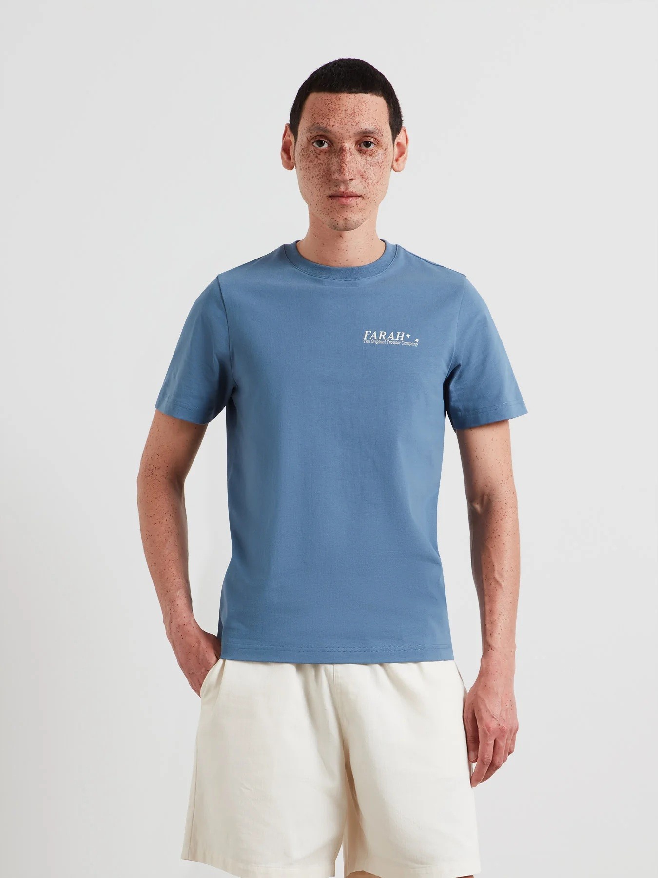 Farah Ανδρικό T-Shirt Βαμβακερό Με Graphic Print Στην Πλάτη