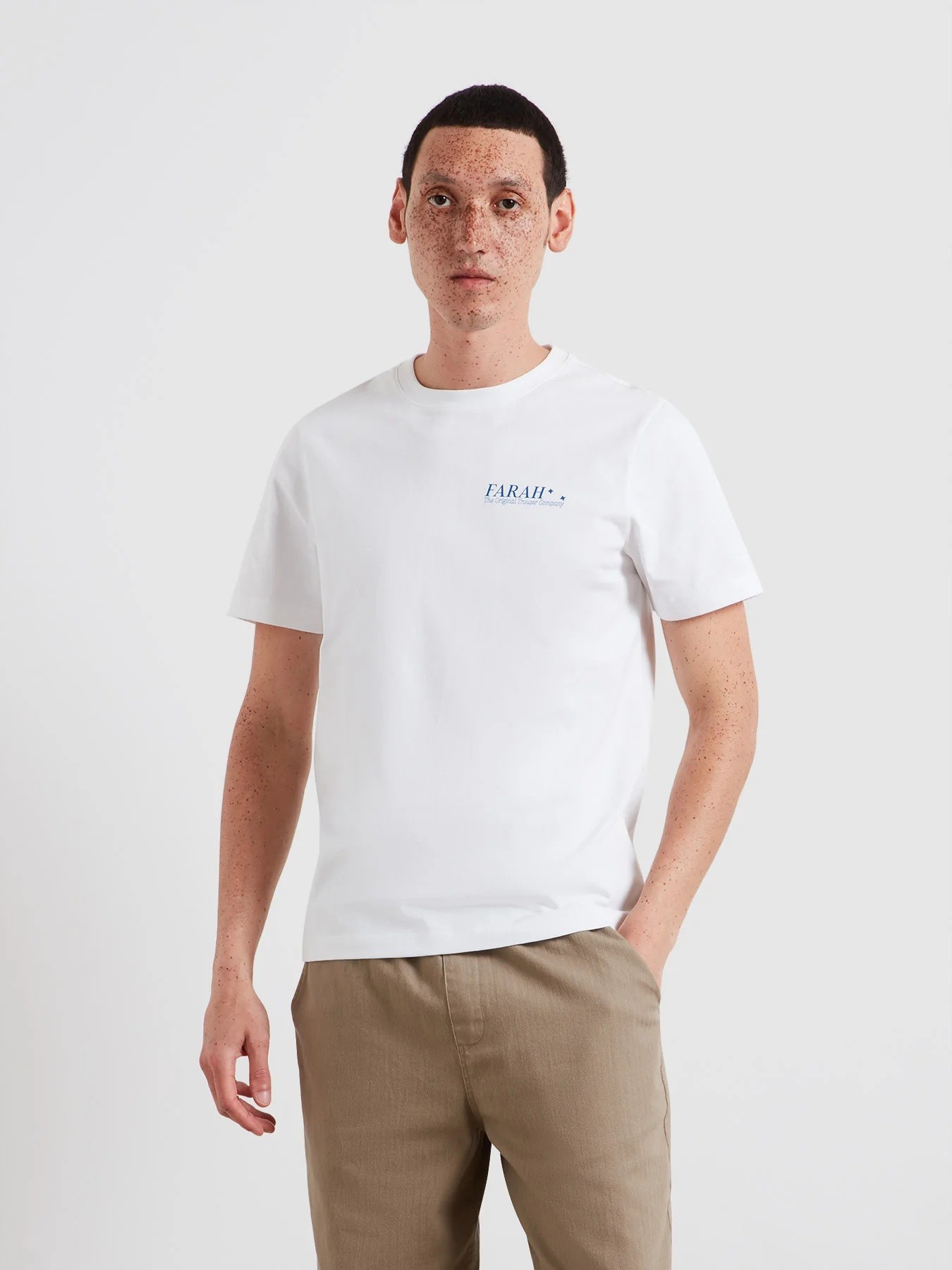Farah Ανδρικό T-Shirt Βαμβακερό Με Graphic Print Στην Πλάτη