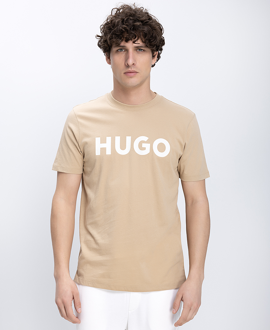 Hugo Ανδρικό T-Shirt Βαμβακερό Regular Fit Με Logo Print