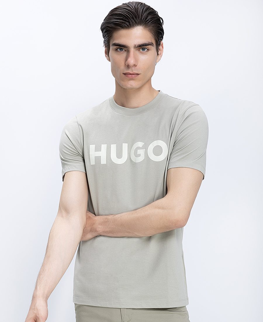 Hugo Ανδρικό T-Shirt Βαμβακερό Regular Fit Με Logo Print