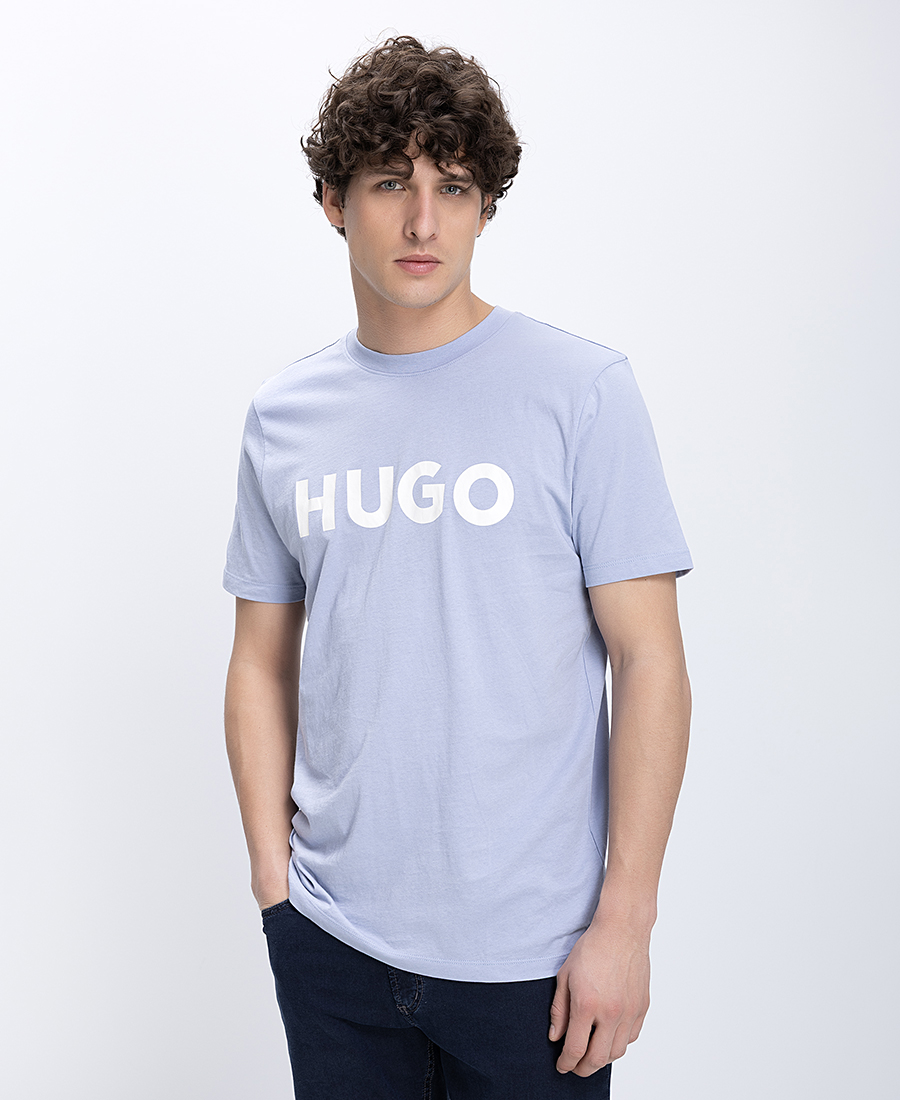 Hugo Ανδρικό T-Shirt Βαμβακερό Regular Fit Με Logo Print