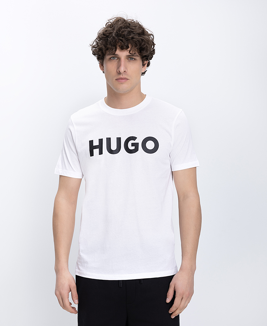 Hugo Ανδρικό T-Shirt Βαμβακερό Regular Fit Με Logo Print