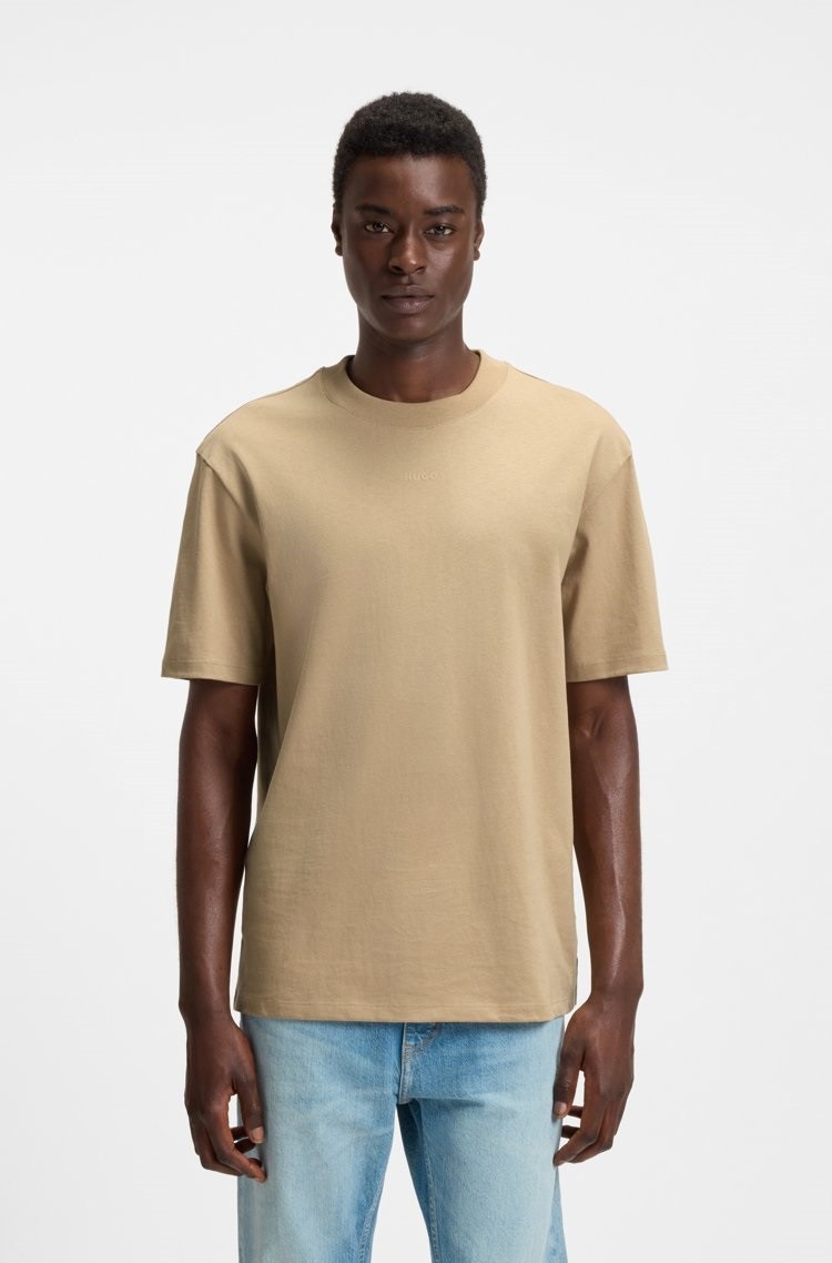 Hugo Ανδρικό T Shirt Βαμβακερό Με Logo Print Relaxed Fit