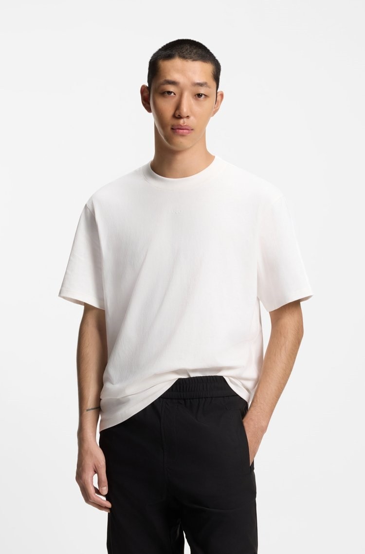 Hugo Ανδρικό T Shirt Βαμβακερό Με Logo Print Relaxed Fit