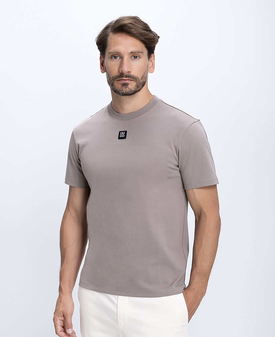 Hugo Ανδρικό T-Shirt Βαμβακερό Με Logo Print Slim Fit