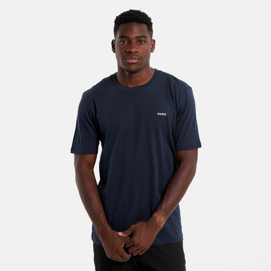 Hugo Ανδρικό T Shirt Βαμβακερό Με Logo Print Regular Fit