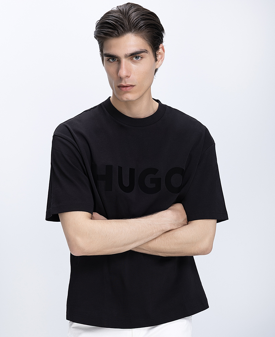 Hugo Ανδρικό T Shirt Relaxed Fit Με Μεγάλο Logo Στο Στήθος