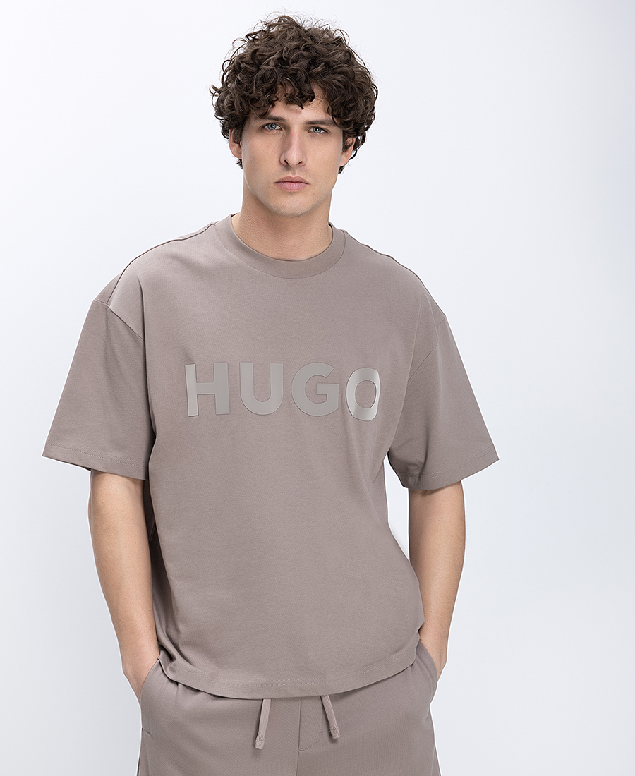 Hugo Ανδρικό T Shirt Relaxed Fit Με Μεγάλο Logo Στο Στήθος
