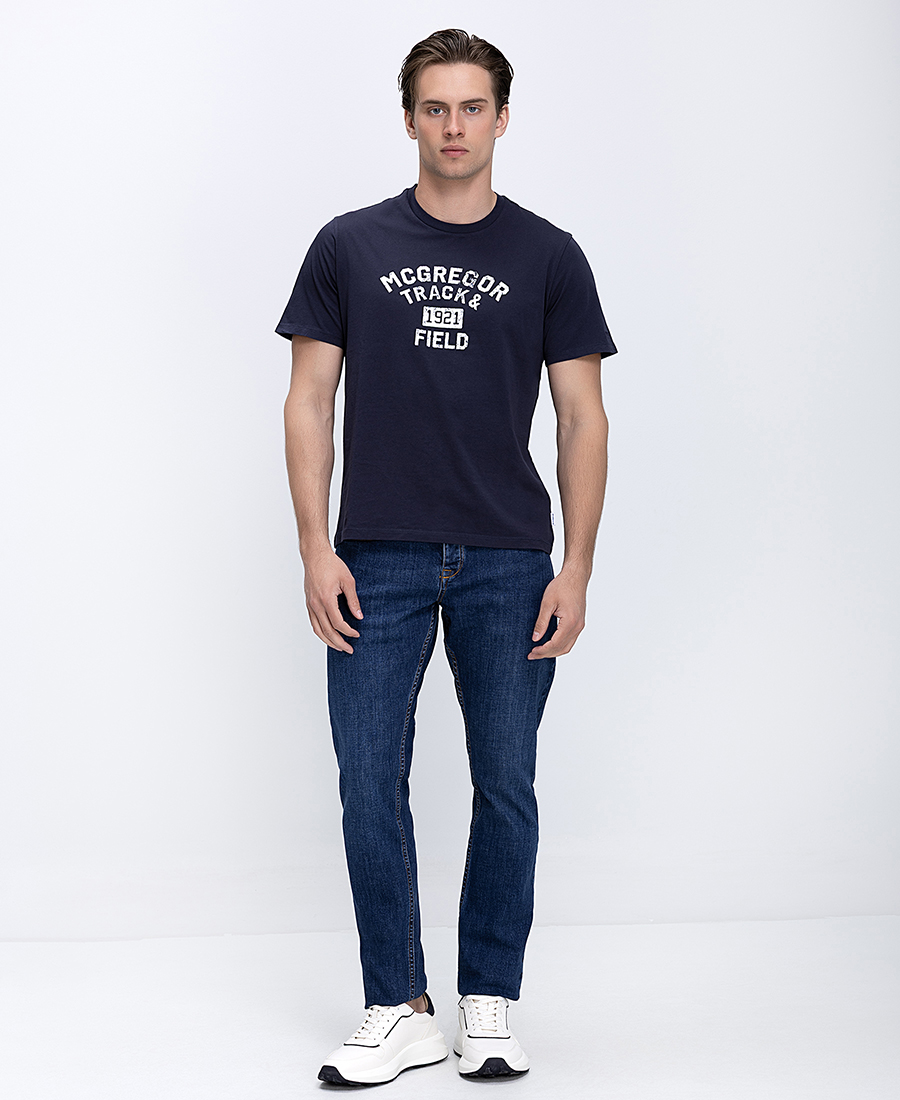 McGregor Ανδρικό T Shirt Regular Fit Με Logo Print Στο Στήθος φωτογραφία