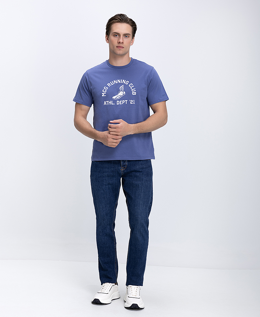 McGregor Ανδρικό T Shirt Regular Fit Με Running Club Print Στο Στήθος φωτογραφία