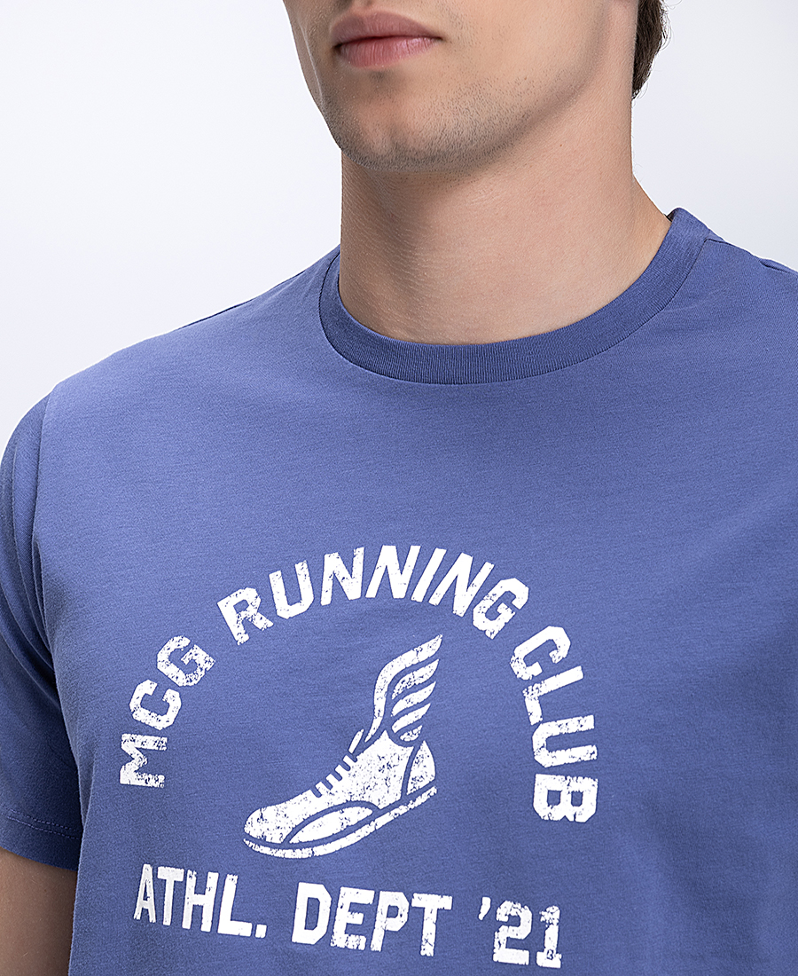 McGregor Ανδρικό T Shirt Regular Fit Με Running Club Print Στο Στήθος φωτογραφία