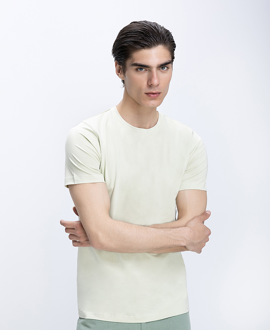 Ανδρικό T-Shirt Βαμβακερό Modern Fit