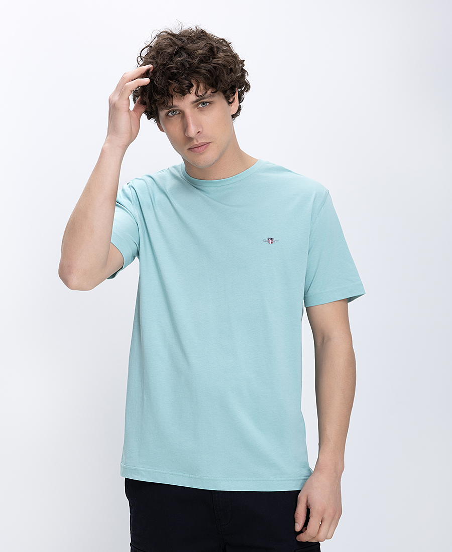 Gant Ανδρικό T Shirt Regular Fit Με Κεντημένο Logo Στο Στήθος