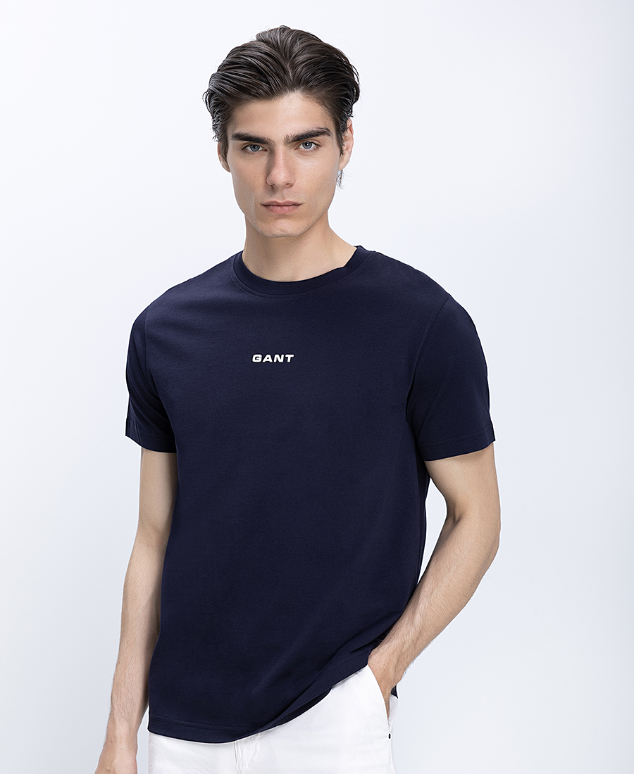 Gant Ανδρικό T-Shirt Βαμβακερό Με Logo