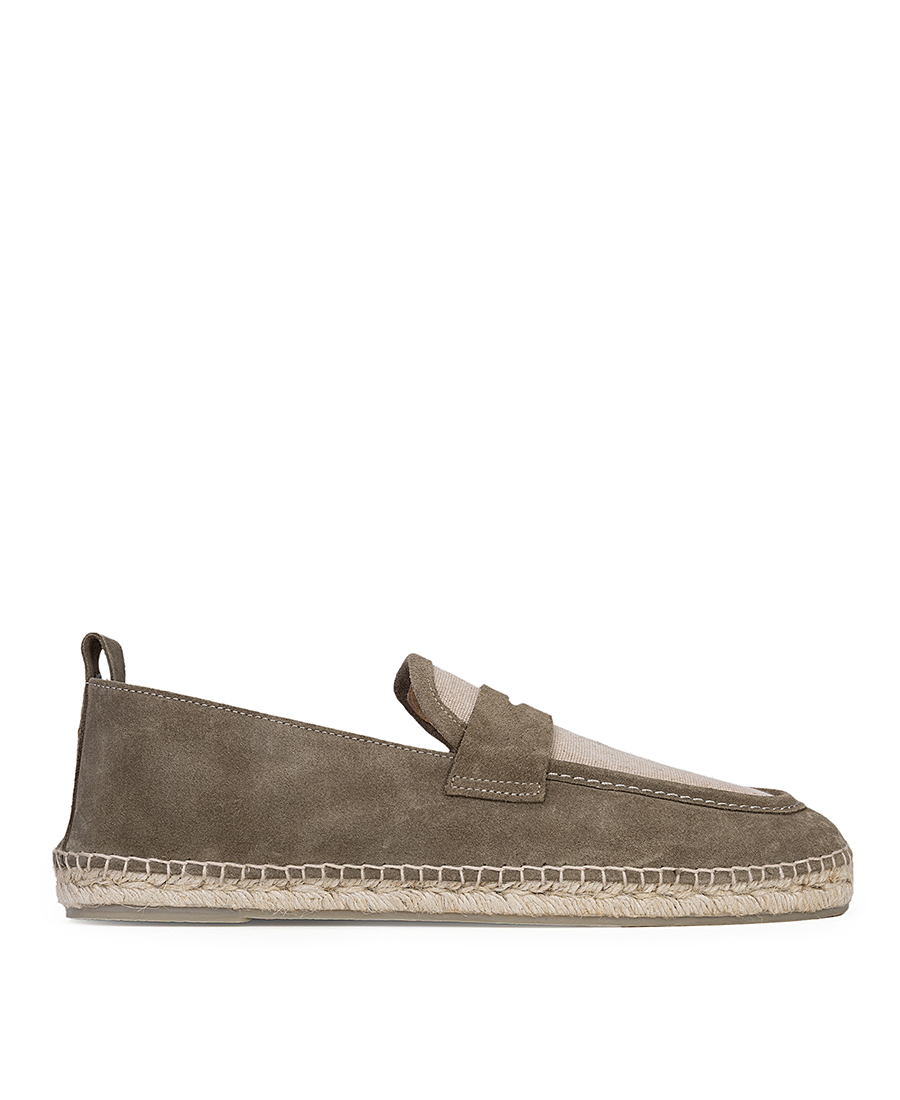 Castaner Castaner Ανδρικές Εσπαντρίγιες Flat Με Suede Δέρμα Και Canvas