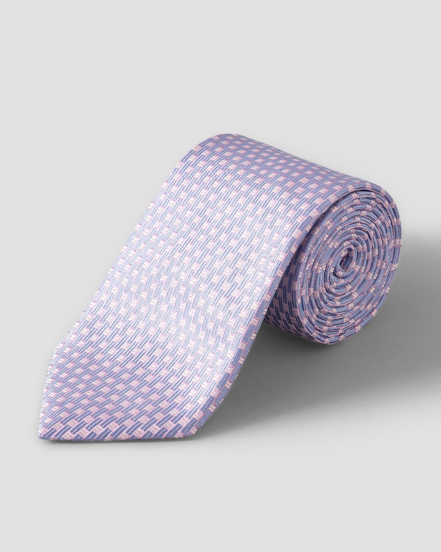 ETON Ανδρική Γραβάτα Μεταξωτή Με Ανάγλυφο Υφαντό Σχέδιο Και Γυαλιστερή Υφή