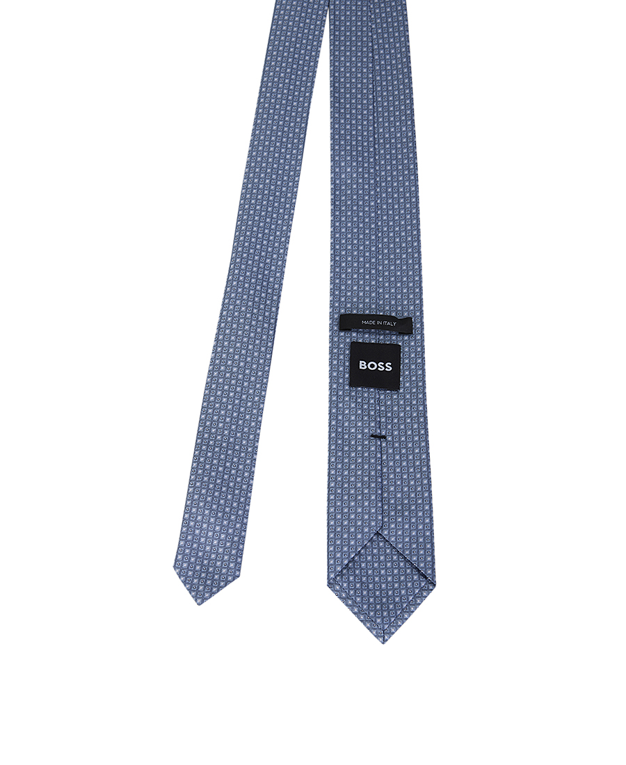 Boss Ανδρική Γραβάτα Slim Fit με Μικροσχέδιο σε Ανοιχτό Μπλε φωτογραφία