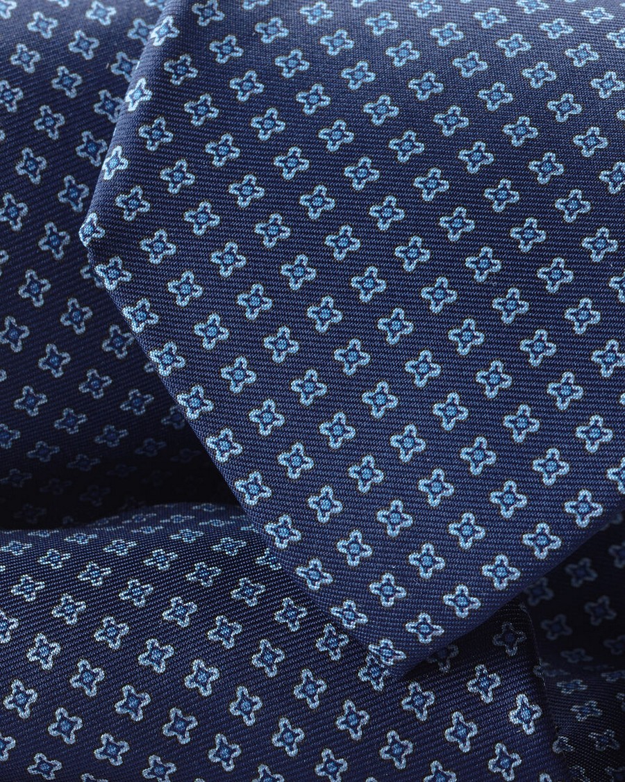 Charles Tyrwhitt Ανδρική Γραβάτα από Μετάξι με Γεωμετρικό Μοτίβο σε Royal Blue φωτογραφία