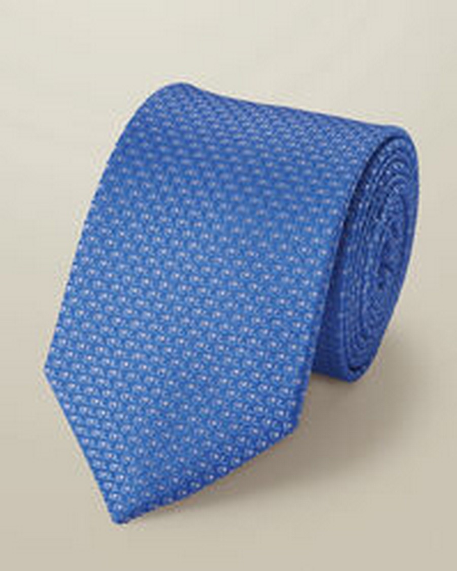 Charles Tyrwhitt Ανδρική Γραβάτα Από Μετάξι Με Stain Resistant Φινίρισμα