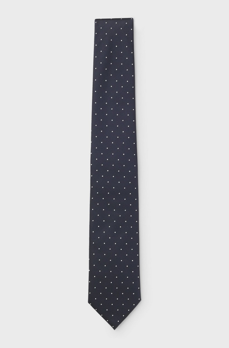 Boss Ανδρική Γραβάτα Με Διακριτικό Πουά Σχέδιο