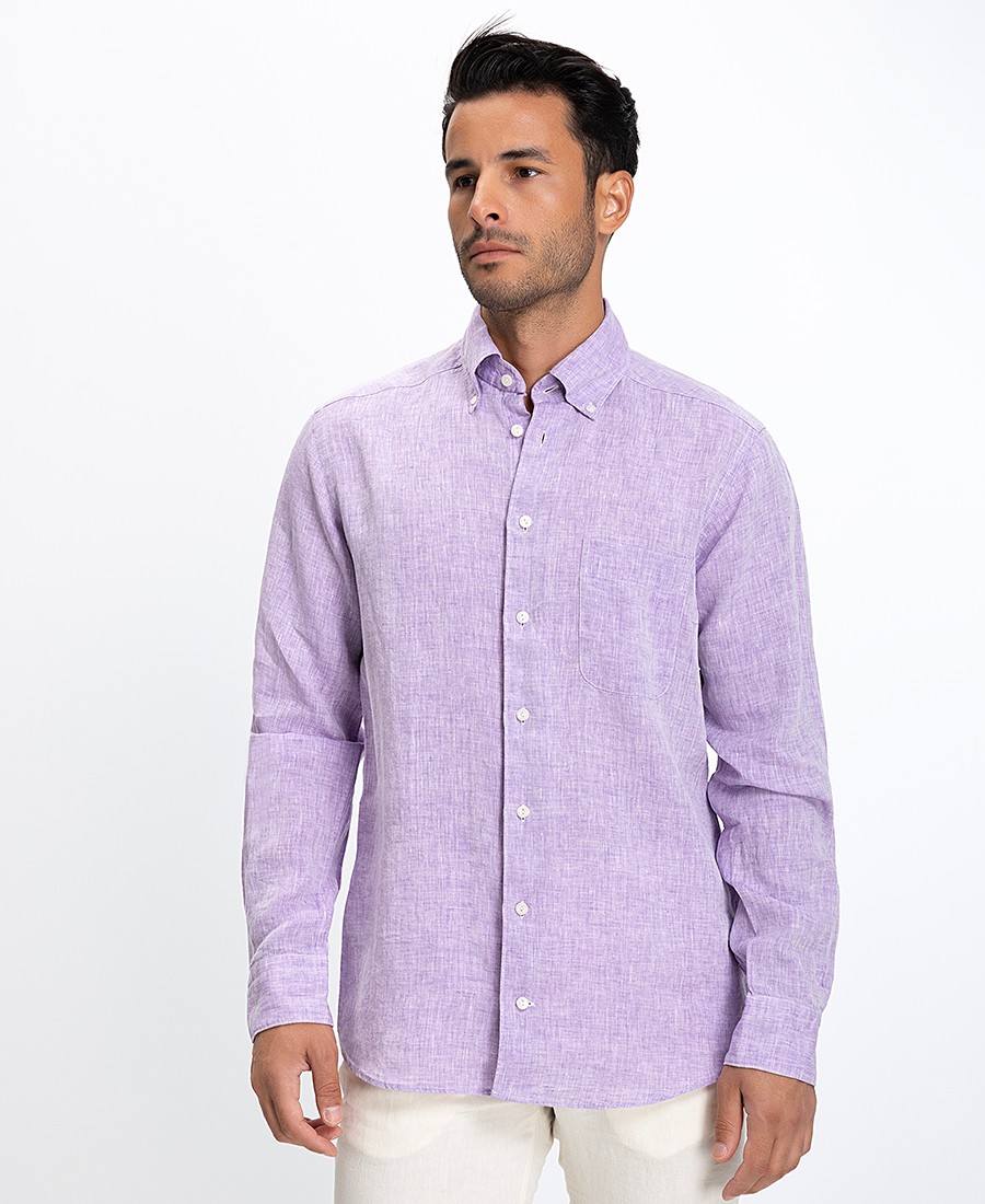 Eton Ανδρικό Πουκάμισο Λινό Button Down Regular Fit