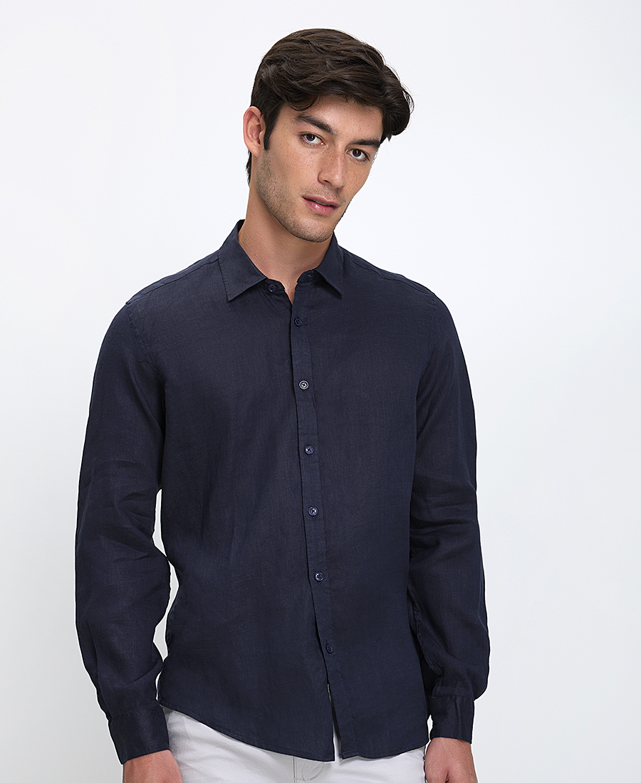 Vardas Ανδρικό Πουκάμισο Regular Fit Λινό