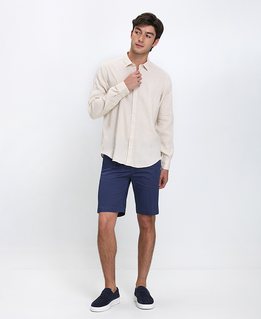 Vardas Ανδρικό Πουκάμισο Regular Fit Λινό φωτογραφία