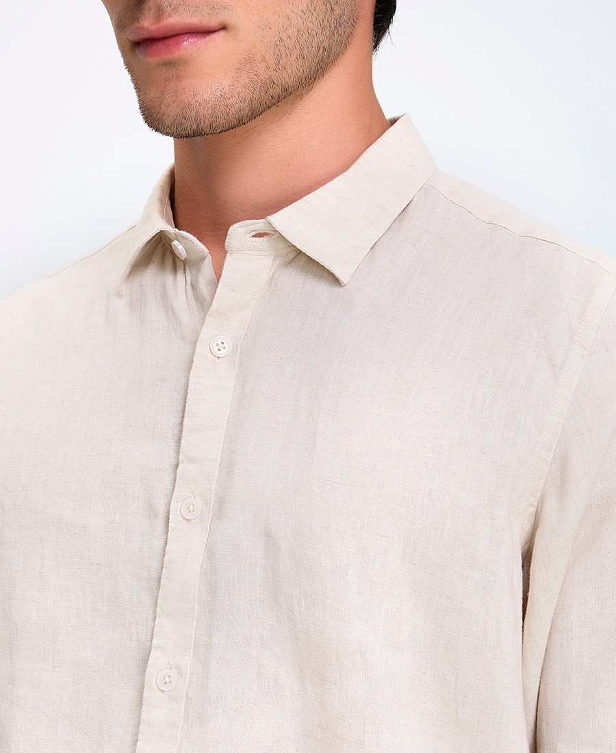 Vardas Ανδρικό Πουκάμισο Regular Fit Λινό φωτογραφία