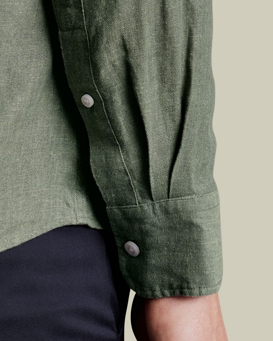 Charles Tyrwhitt Ανδρικό Λινό Πουκάμισο Slim Fit φωτογραφία