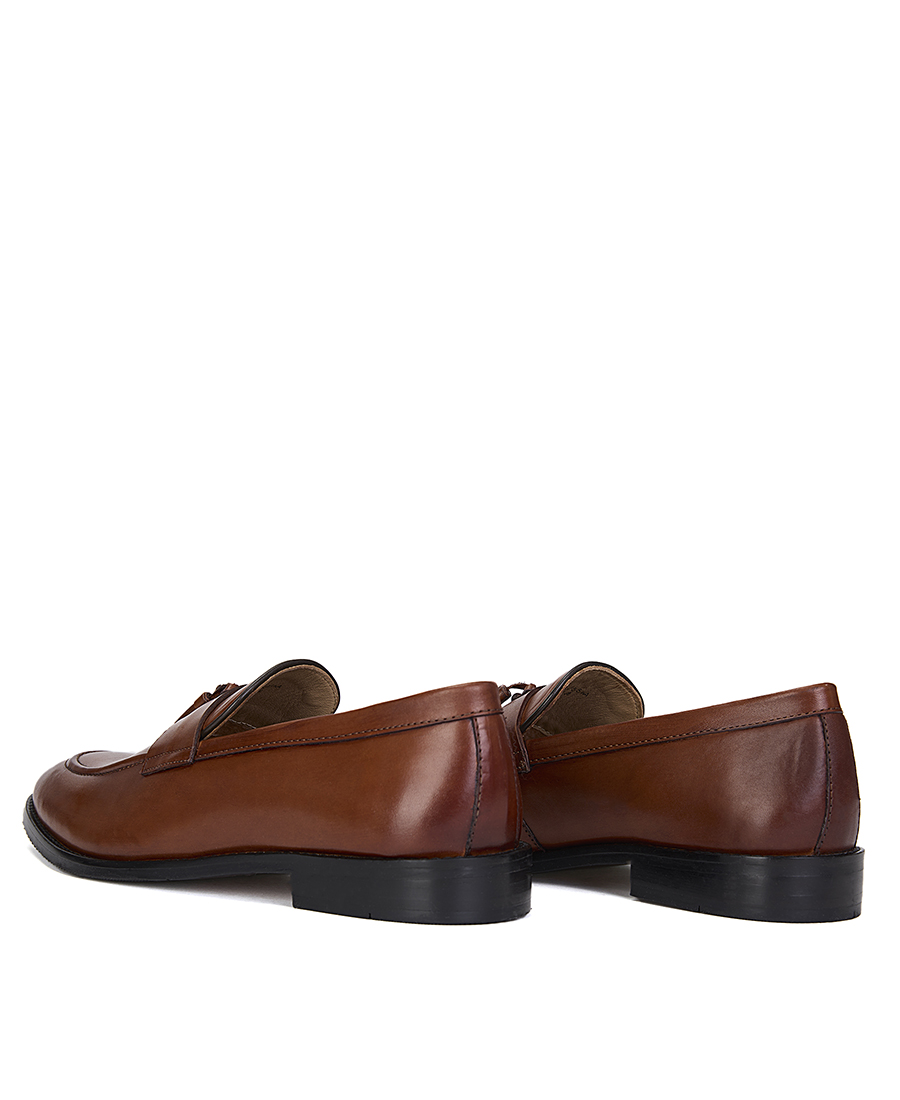 Kaiser Hoff Ανδρικό Δερμάτινο Loafer Με Φουντάκι φωτογραφία