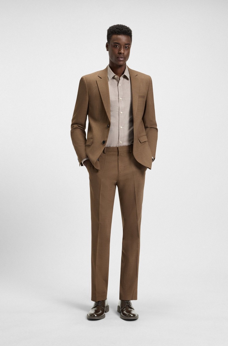 Hugo Ανδρικά Derby Παπούτσια από Δέρμα με Logo Detail φωτογραφία