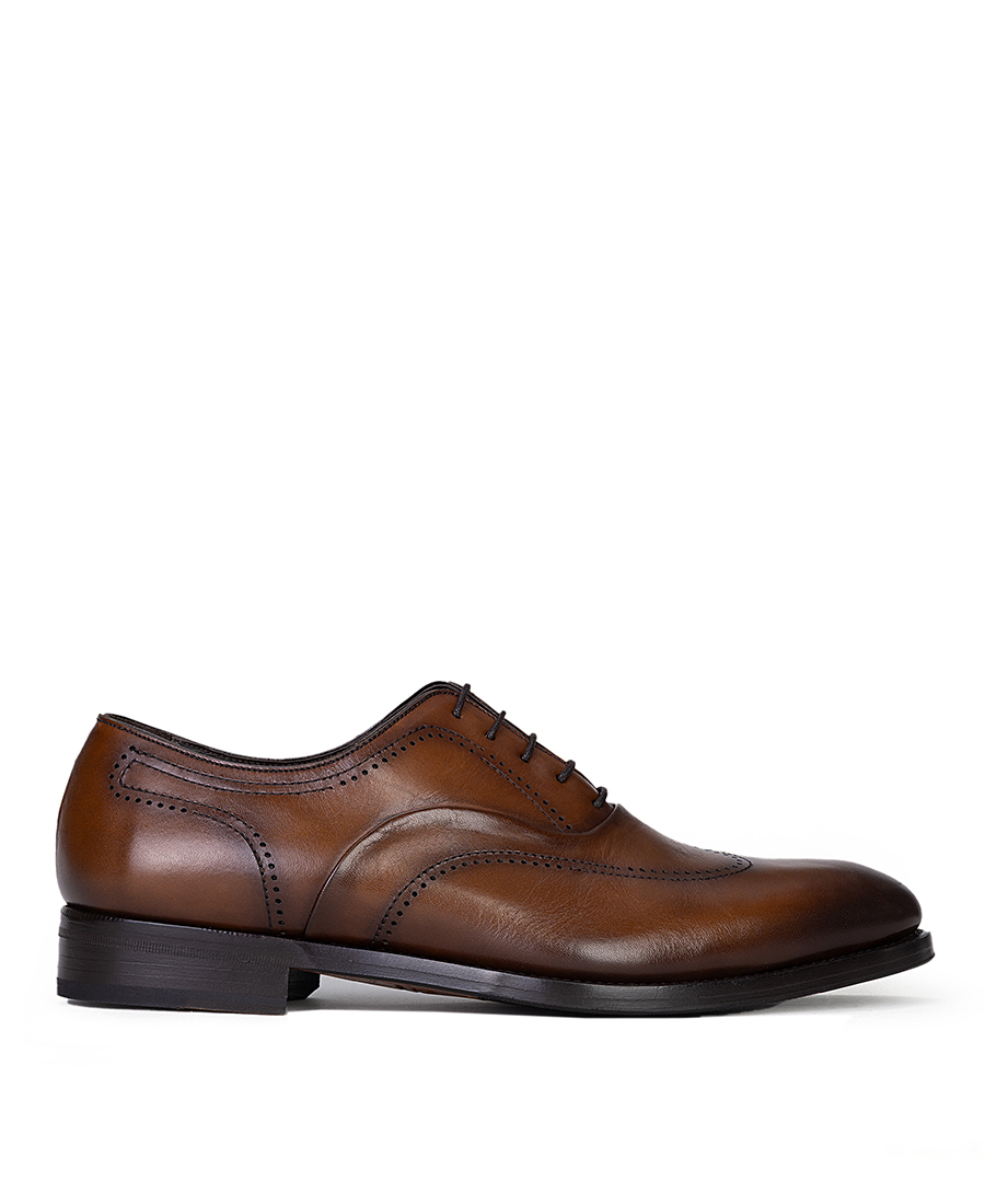 Calce Calce Ανδρικά Δετά Παπούτσια Δερμάτινα Brogue