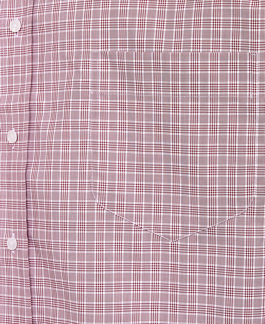PLUS SIZE Ανδρικό Πουκάμισο με Button Down Γιακά σε Μοβ Καρό φωτογραφία