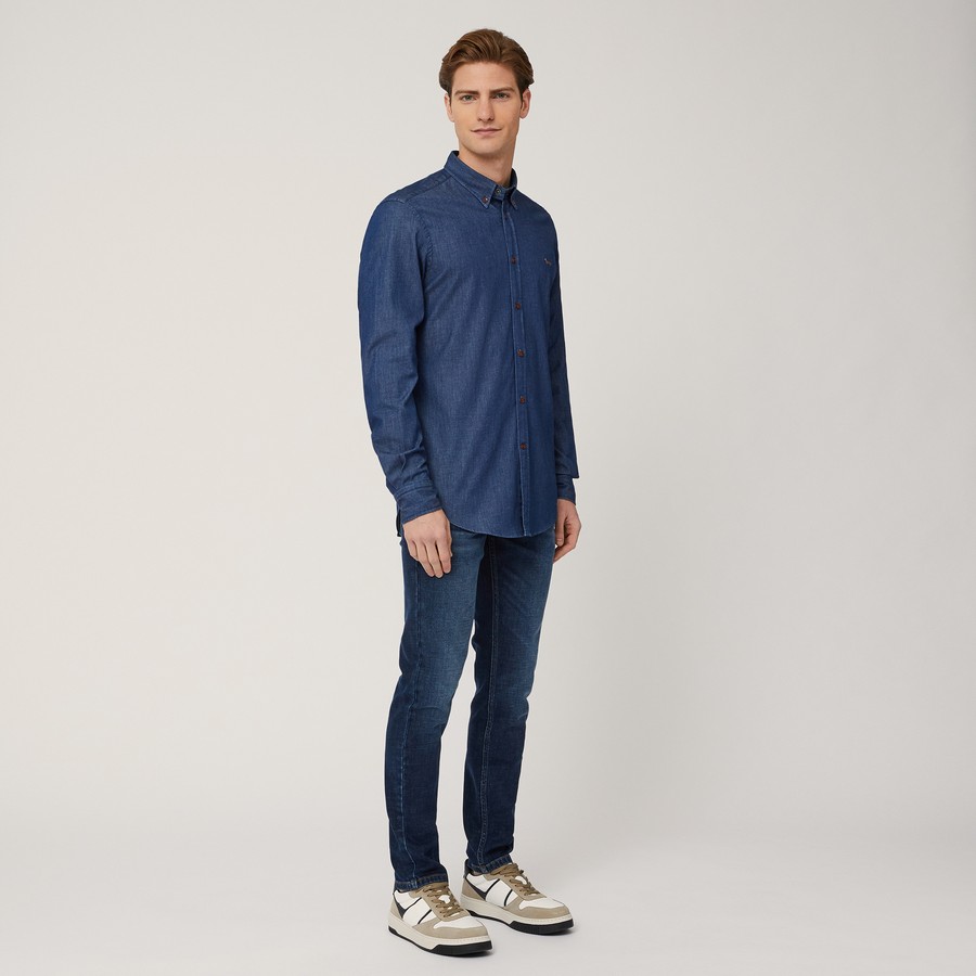 Harmont & Blaine Ανδρικό Denim Πουκάμισο Regular Fit φωτογραφία