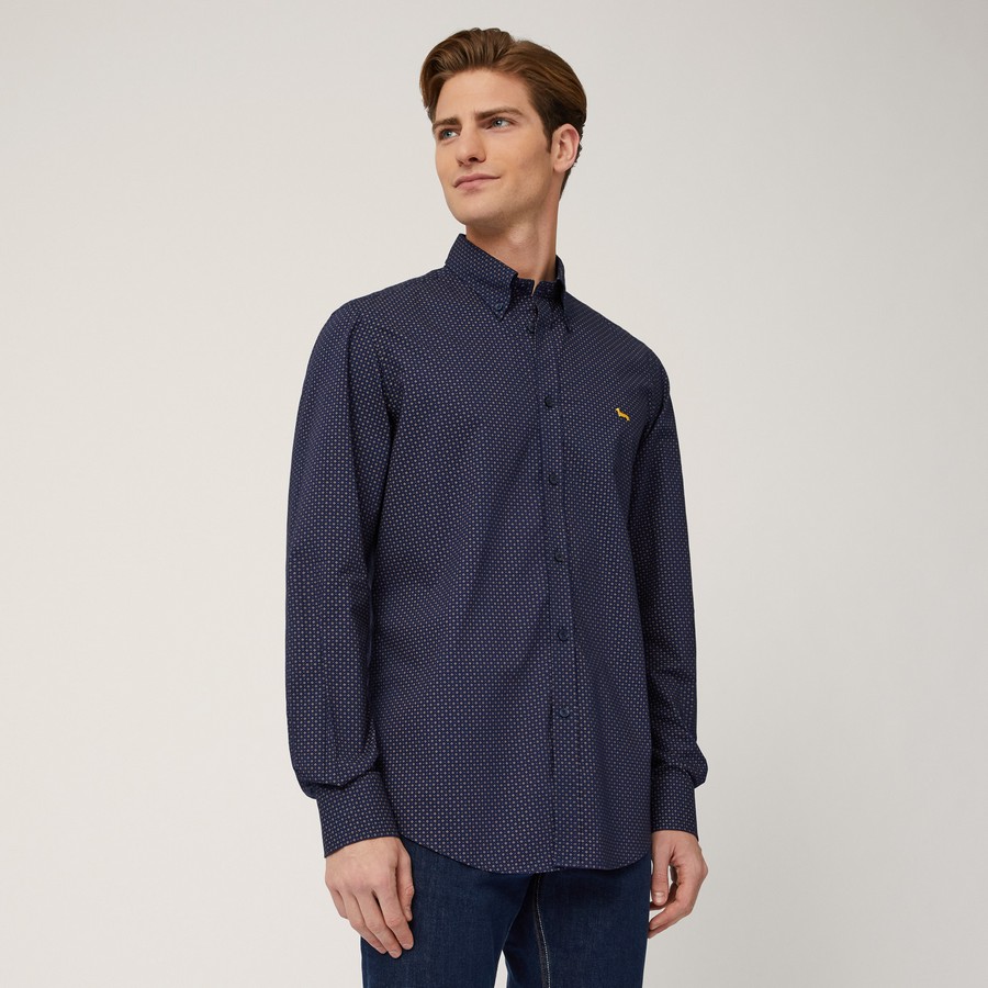 Harmont & Blaine Harmont & Blaine Ανδρικό All-Over Micro Pattern Πουκάμισο Regular Fit