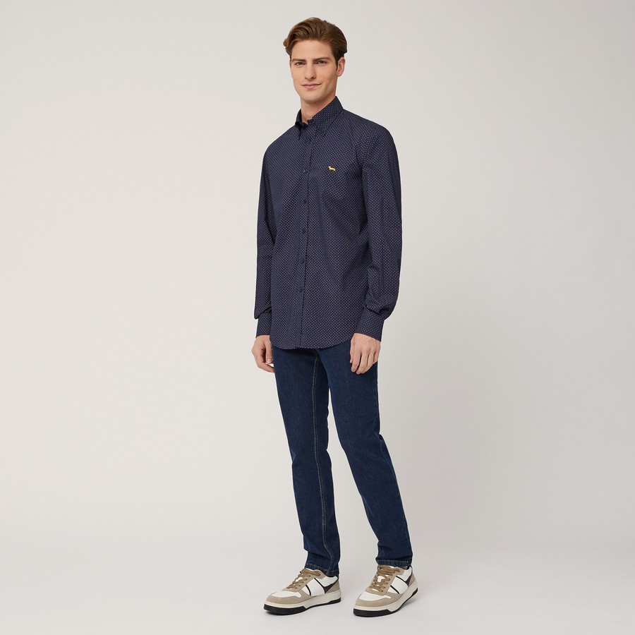 Harmont & Blaine Ανδρικό All-Over Micro Pattern Πουκάμισο Regular Fit φωτογραφία