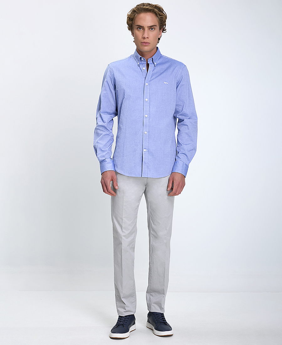 Harmont & Blaine Ανδρικό Πουκάμισο Regular Fit Βαμβακερό Μονόχρωμο φωτογραφία