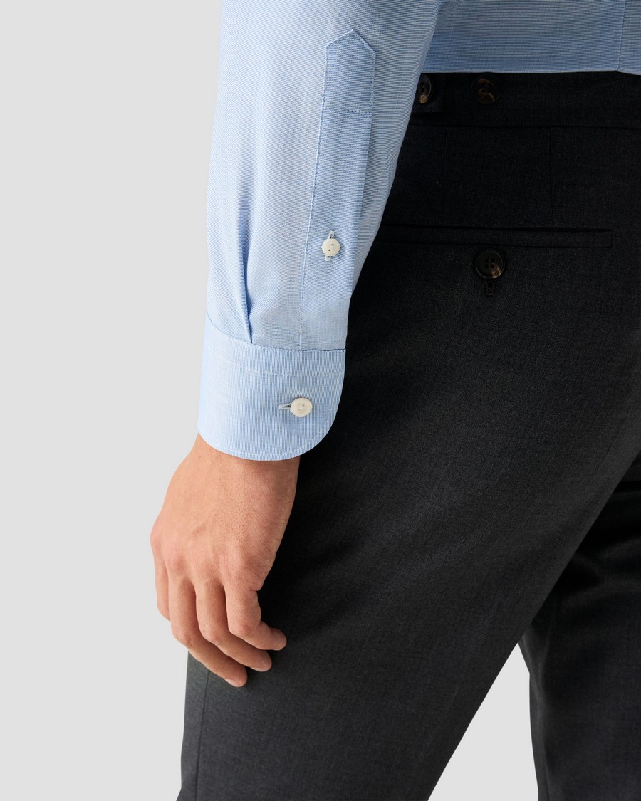 Eton Ανδρικό Πουκάμισο Solid Signature Oxford Slim Fit σε Γαλάζιο φωτογραφία