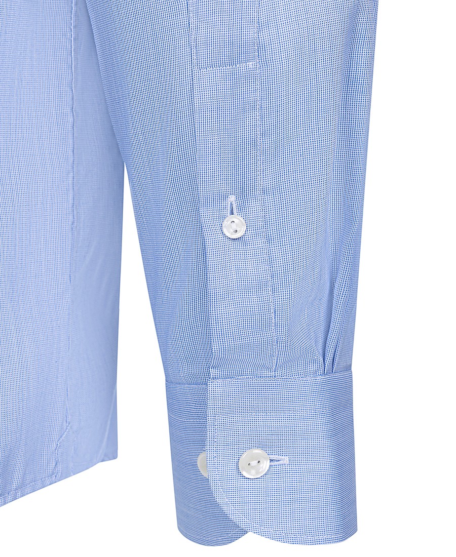 Eton PLUS SIZE Ανδρικό Πουκάμισο Oxford Button Down Slim Fit σε Γαλάζιο φωτογραφία
