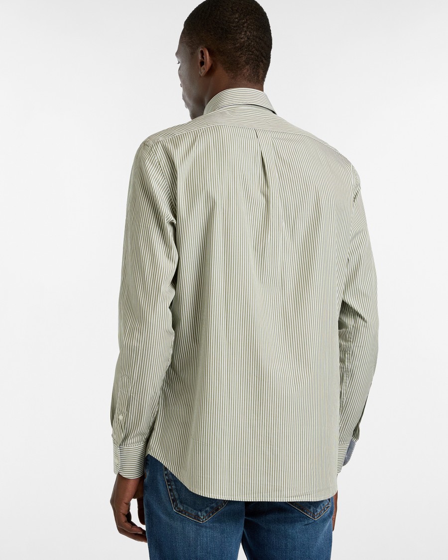 Harmont&Blaine Ανδρικό Πουκάμισο Regular Fit Με Ρίγες Και Κεντημένο Dachshund Sport φωτογραφία