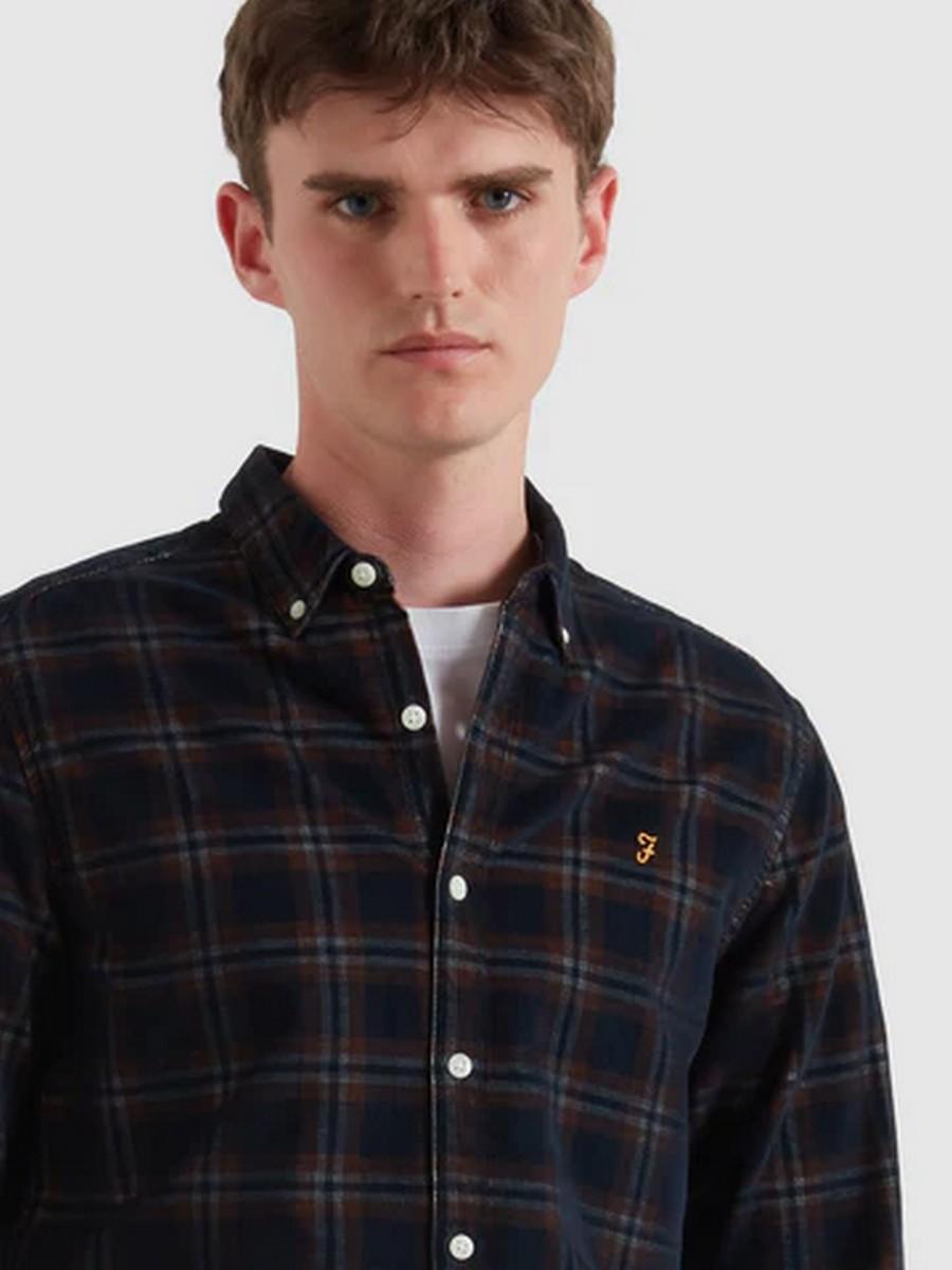 Farah Ανδρικό Πουκάμισο Καρό Organic Cotton Regular Fit φωτογραφία