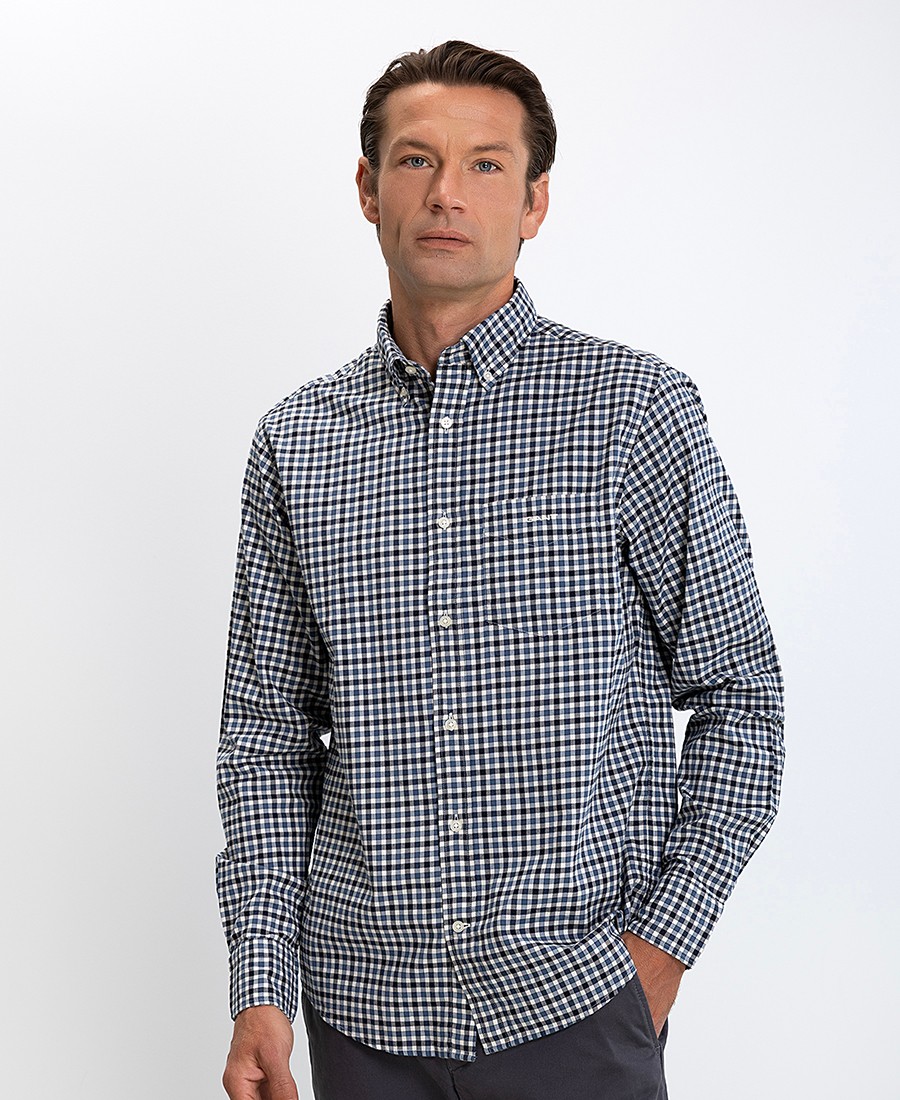 Gant Ανδρικό Πουκάμισο Regular Fit Βαμβακερό Καρό